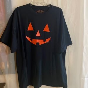 Joes USA Athletic Apparel Jack-O-Lantern Happy Halloween Pumpkin T-Shirt 2XL